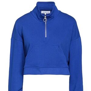 WeWoreWhat Cropped Half Zip
